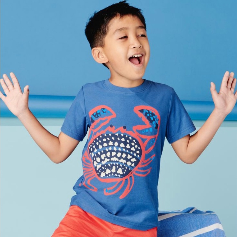 Tea Collection Summer Crab Tee, new with tags